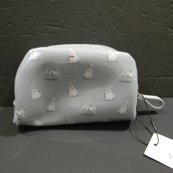 Vera Bradley Mini Dome Cosmetic Merry Hare Ditsy NWT - Picture 1 of 4